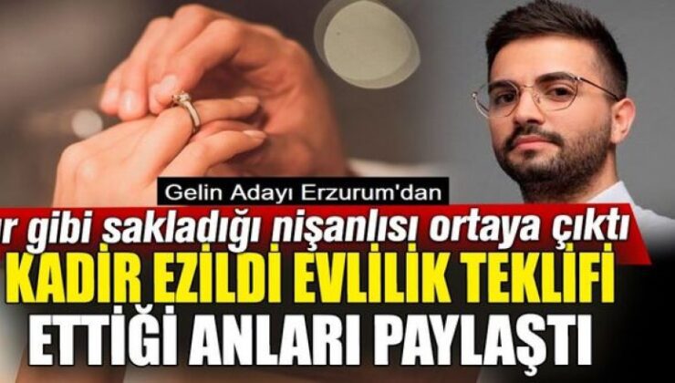 Kadir Ezildi’nin sır gibi sakladığı sevgilisi ortaya çıktı: Erzurum’da nişan