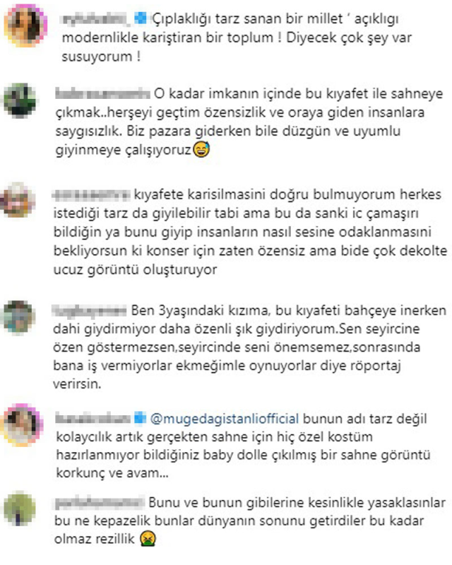 Aleyna Tilki, süper mini şortlu sahne kıyafetiyle hiç beğenilmedi