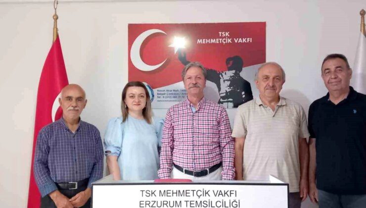 Erzurum Kalkınma Vakfı Başkanı ve Mütevelli Heyeti Üyeleri Mehmetçik Vakfı Temsilciliğine Ziyarette Bulundu