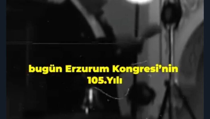 Gazi Mustafa Kemal Atatürk, Erzurum Kongresinin 105. Yılında Yapay Zeka ile Erzurumlulara Hitap Etti