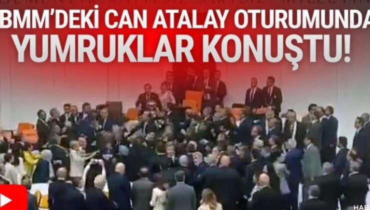 Meclis’in Can Atalay mesaisinde yumruklar konuştu! Oturuma iki kez ara verildi