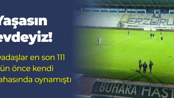 Erzurumspor FK, taraftarıyla buluşuyor