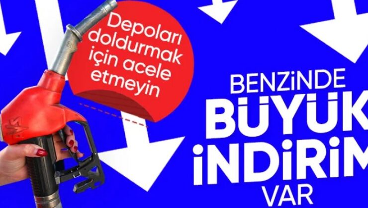 Benzine büyük indirim