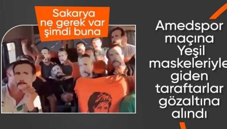 Maça Yeşil maskesiyle gittiler, gözaltına alındılar