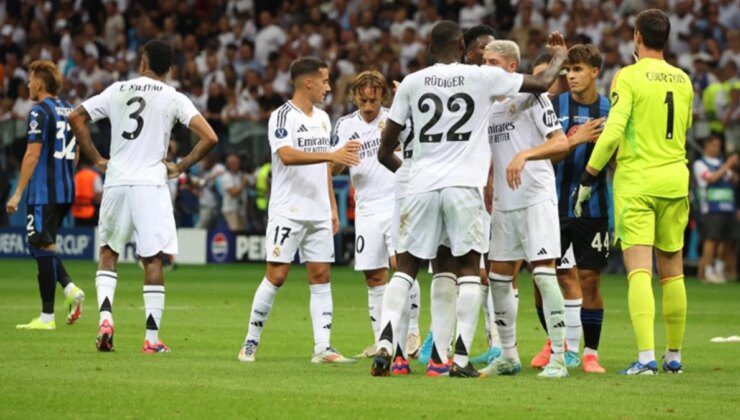 Atalanta’yı 2-0 mağlup eden Real Madrid, UEFA Süper Kupa şampiyonu oldu