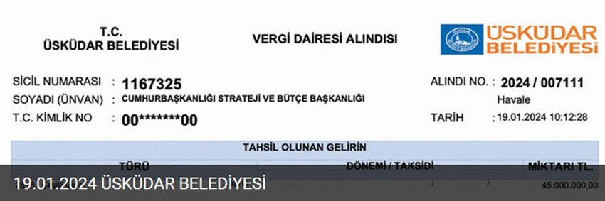 İstanbul Büyükşehir Belediye Başkanı Ekrem İmamoğlu, geçtiğimiz günlerde yaptığı bir konuşmada Cumhurbaşkanlığı'nın 31 Mart yerel seçimleri öncesinde İstanbul'daki tüm AK Partili ilçe belediyelerine toplamda 1 milyar 80 milyon TL, belediye başına ise 45'er milyon TL "bağış" yaptığını söylemişti. Yapılan "bağış"ların banka dekontları ortaya çıktı.