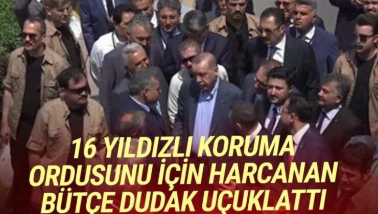 Cumhurbaşkanlığı’nın koruma ordusunun maliyeti dudak uçuklattı