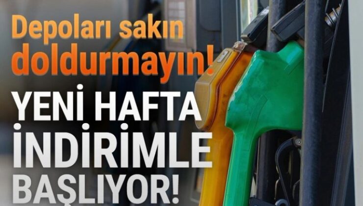 Depoları doldurmayın; bekleyin: Benzine indirim geliyor.