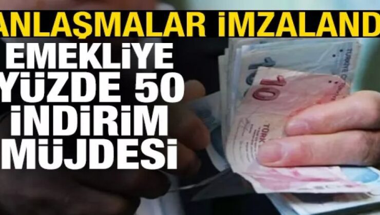 Emeklilere yüzde 50’ye varan indirim