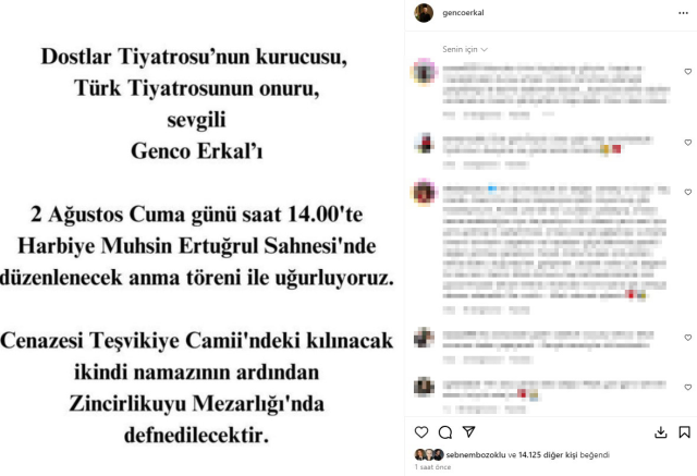 Genco Erkal'ın cenaze programı belli oldu