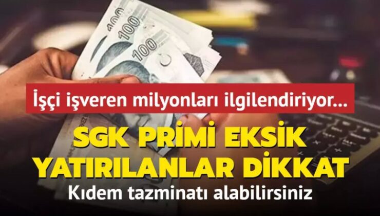 İşçi işveren milyonları ilgilendiriyor…