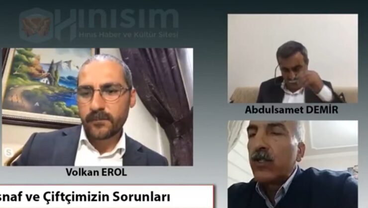 Hınıs Ziraat Odası ve Esnaf-Sanatkarlar Odası Başkanlarıyla Canlı Yayın Oturumumuz