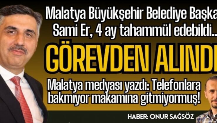 Erzurum Büyükşehir Belediyesinin has adamı Malatyalı Murat Altundağ kendi şehrinde tutunamadı