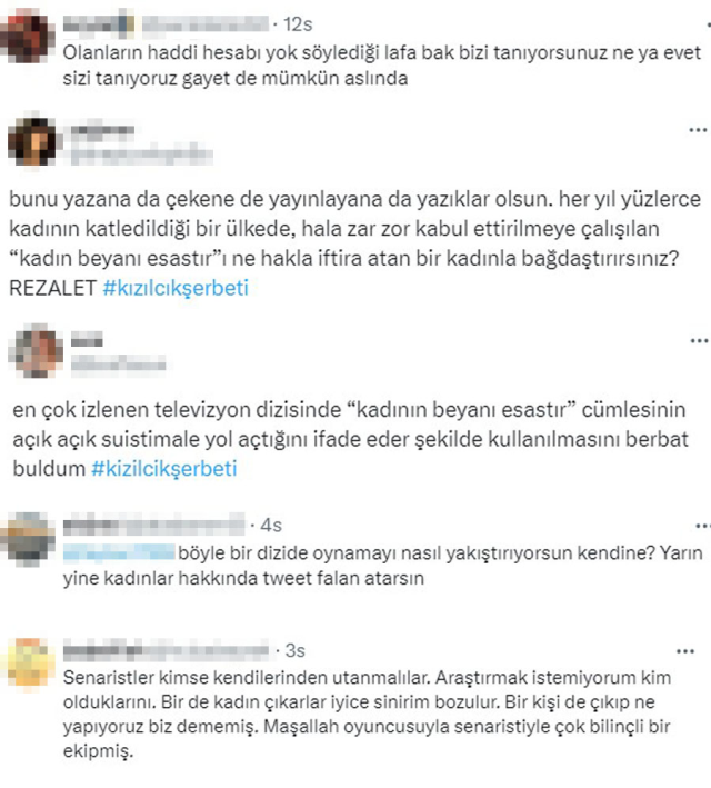 Kızılcık Şerbeti'ndeki 'Kadının beyanı esastır' repliği tepki çekti