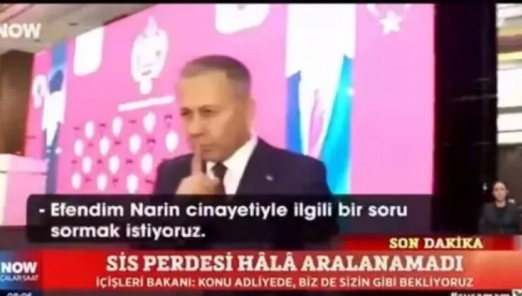 İçişleri Bakanı Ali Yerlikaya Narin sorusuna ‘sus’ işareti yaparak yanıt verdi!