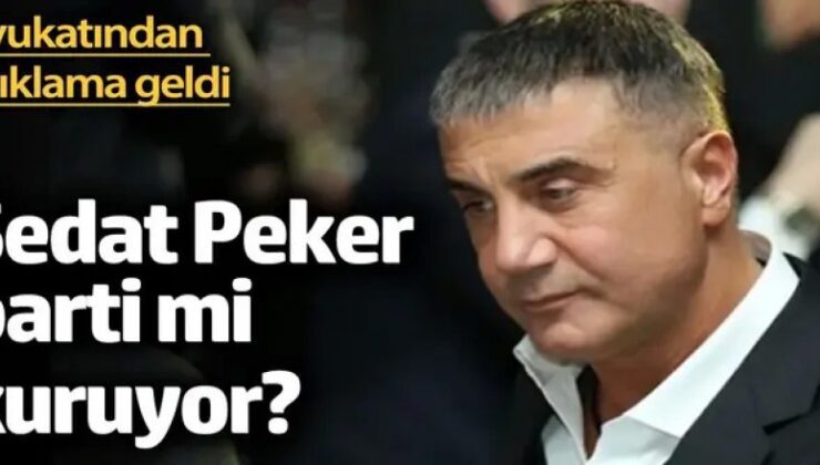 Sedat Peker parti mi kuruyor?