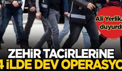 44 ilde uyuşturucu tacirlerine operasyon: 293 gözaltı