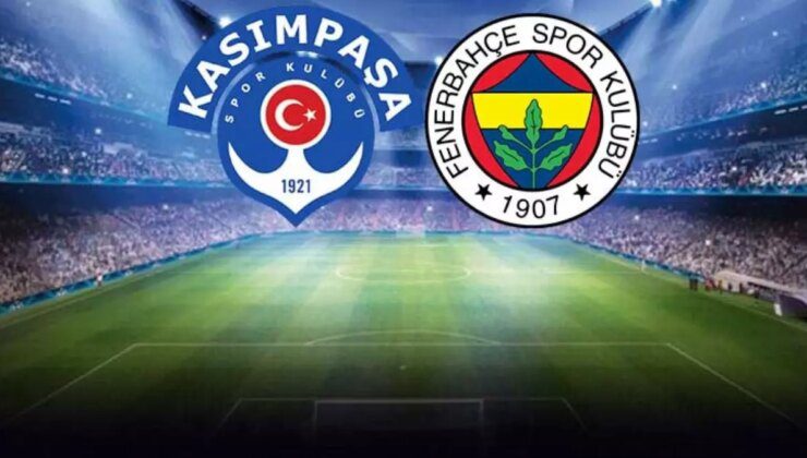 Canlı anlatım! Kasımpaşa-Fenerbahçe maçında ilk gol geldi