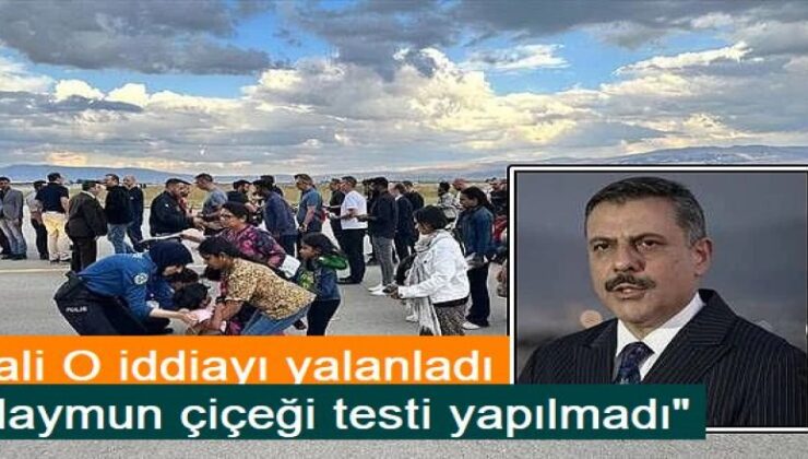 Maymun çiçeği testi yapıldığı doğru değil