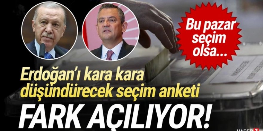 Son seçim anketinde olay sonuçlar: CHP, AK Parti'ye fark attı