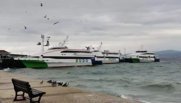 Bursa-İstanbul deniz otobüsü seferleri olumsuz hava nedeniyle iptal edildi