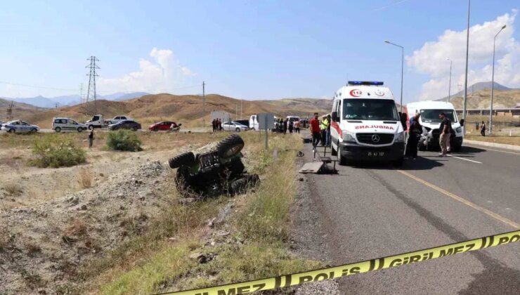 Erzurum’da trafik kazasında ATV sürücüsü hayatını kaybetti