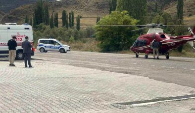 Tortum’da Kalp Krizi Geçiren Hasta Ambulans Helikopterle Erzurum’a Sevk Edildi