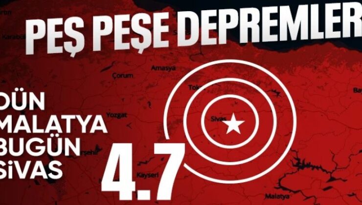 Sivas’ta art arda 2 deprem deprem