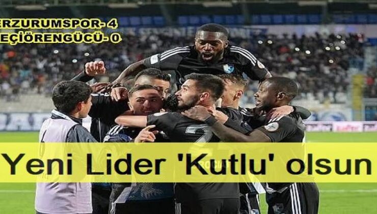 Erzurumspor FK: Yeni Lider ‘Kutlu’ olsun