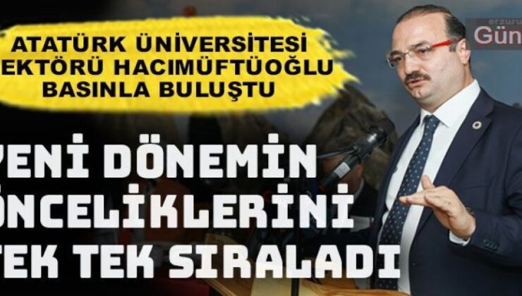 Erzurum’un sorunları için proje desteği vereceğiz