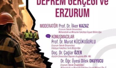 28. Sultan Sekisi Toplantısı "Deprem Gerçeği ve Erzurum" Konusuyla Yapılacak