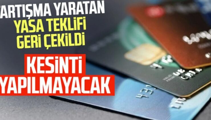 AK Parti kredi kartlarından savunmaya fon kesintisini teklifini Meclis’e getirmeme kararı aldı!