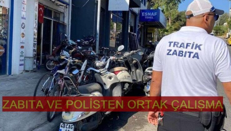 BODRUM'DA ZABITA VE POLİSTEN ORTAK ÇALIŞMA