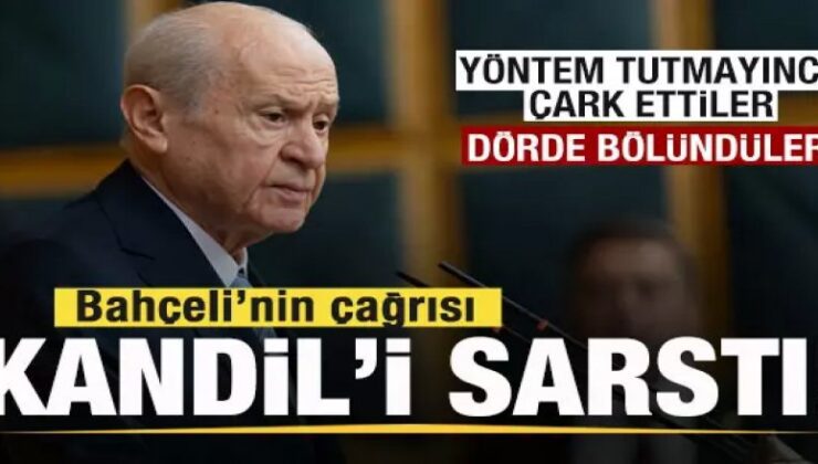 Bahçeli’nin 'Öcalan' çıkışı Kandil'i sarstı!