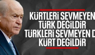 Devlet Bahçeli: Türkler ile Kürtlerin birbirini sevmesi farzdır