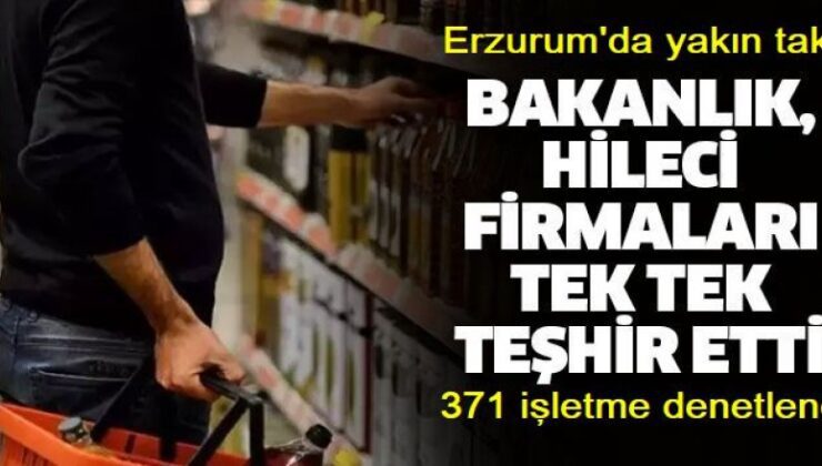 Erzurum'da 1 haftada 371 işletme denetlendi