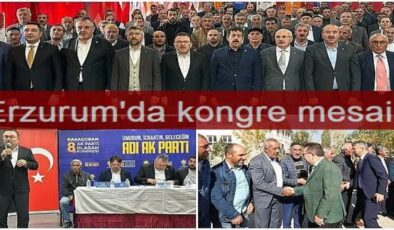 Erzurum’da kongre mesaisi