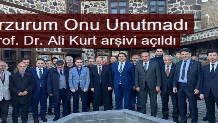 Prof. Dr. Ali Kurt arşivi açıldı