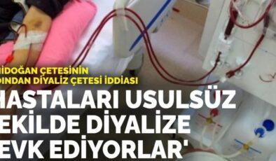 Yenidoğan çetesinin ardından diyaliz çetesi iddiası