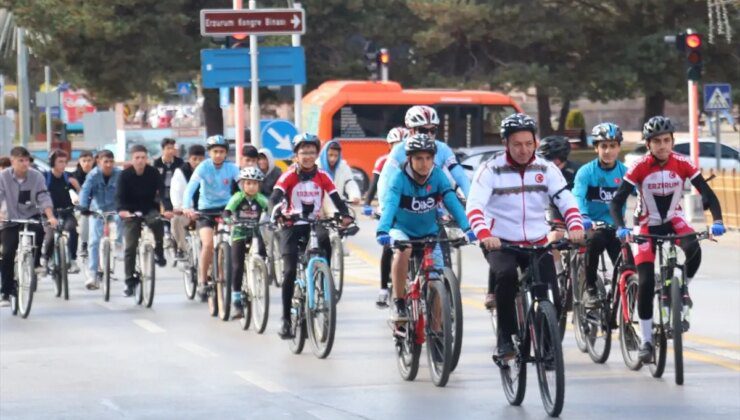 Erzurum’da Tabyalar Bisiklet Turu Gerçekleştirildi