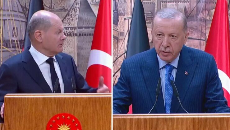 Ortak basında toplantısında Almanya Başkanı’nın sözleri Cumhurbaşkanı Erdoğan’ı kızdırdı