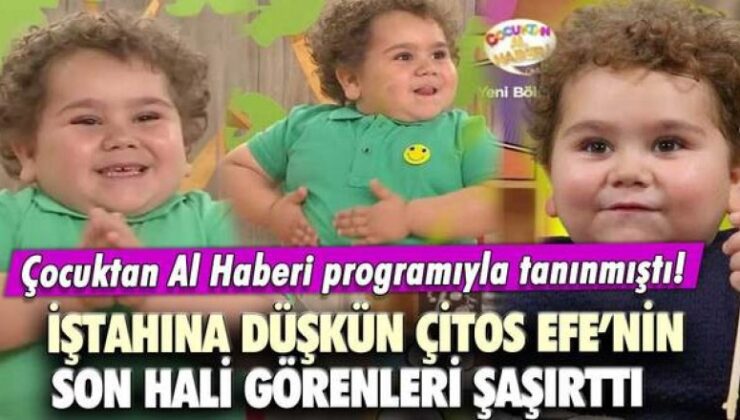 Çitos Efe olarak hafızalara kazındı! Efe Koçyiğit’in son hali gündem oldu! Görenler çok şaşırdı