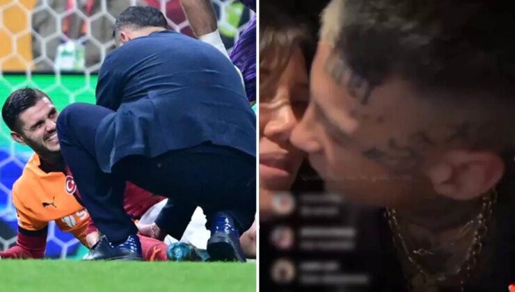 Mauro Icardi’nin sakatlandığı anlarda Wanda Nara’nın yaptığına bakın