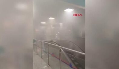 Yenikapı metro istasyonunda yangın