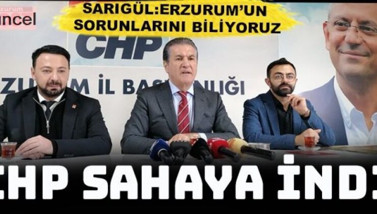 CHP Erzincan Milletvekili Sarıgül: İktidara yürüyoruz