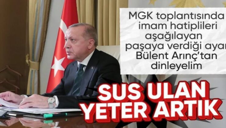 Arınç, Cumhurbaşkanı Erdoğan’ın, imam hatiplileri aşağılayan paşaya verdiği ayarı anlattı