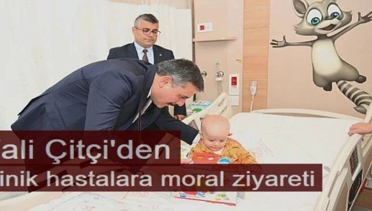 Erzurum Valisi Çitçi’den minik hastalara moral ziyareti