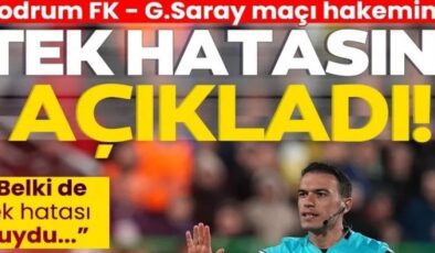 Ahmet Çakar, Bodrum FK – G.Saray maçı hakeminin tek hatasını açıkladı!