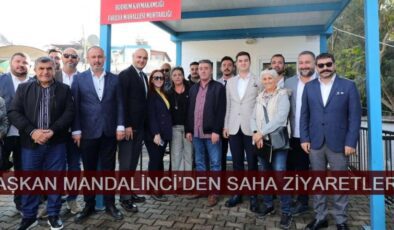 BAŞKAN MANDALİNCİ’DEN SAHA ZİYARETLERİ