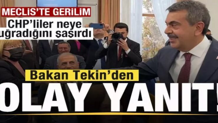 Bakan Tekin’den olay yanıt! CHP’liler neye uğradığını şaşırdı